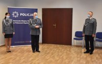 Przemowa Komendanta Miejskiego Policji w Piekarach Śląskich podczas uroczystości ślubowania nowych policjantów