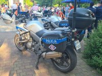 Policyjne motocykle wystawione podczas &quot;Pikniku bezpieczeństwa&quot;