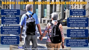 infografika z radami dla seniorów, treść dostępna cyfrowa w załączniku