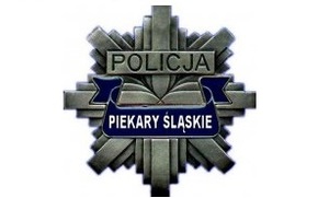 Policyjna odznaka z napisem Piekary Śląskie