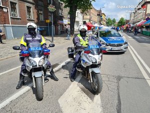 Policjanci na motocyklach