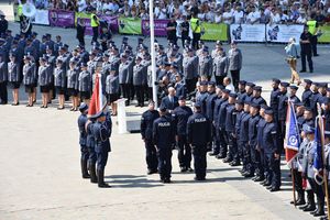 Policjanci podczas Święta Policji