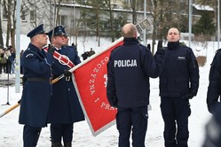 Zdjęcie policjantów podczas ślubowania