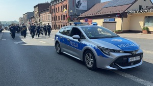 Zdjęcie z uroczystości 85. rocznicy śmierci posterunkowego Wiktora Szwagla