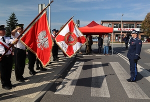 Zdjęcie z uroczystości 85. rocznicy śmierci posterunkowego Wiktora Szwagla