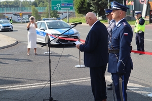 Zdjęcie z uroczystości 85. rocznicy śmierci posterunkowego Wiktora Szwagla