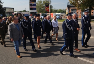 Zdjęcie z uroczystości 85. rocznicy śmierci posterunkowego Wiktora Szwagla