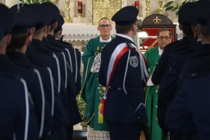 Zdjęcie z uroczystości 85. rocznicy śmierci posterunkowego Wiktora Szwagla