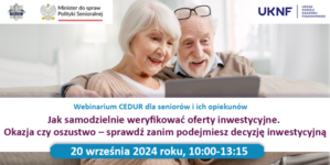 Zdjęcie seniorów korzystających z laptopa