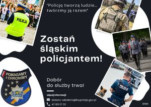 Ulotka zachęcająca do służby w Policji