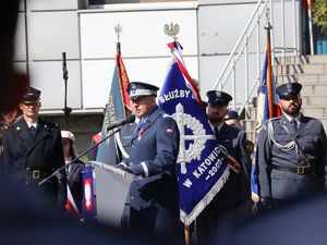 Zdjęcie policjantów podczas uroczystości