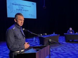 Zdjęcie prelegentów podczas wystąpienia na scenie