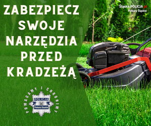 Zdjęcie dzielnicowego podczas patrolu ogródków działkowych