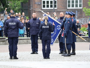 Zdjęcie policjantów podczas ślubowania