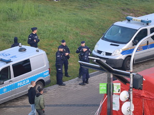Zdjęcie policjantów podczas zabezpieczenia dni miasta
