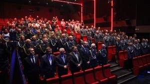 Zdjęcie policjantów podczas Święta Policji