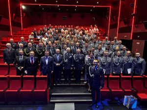 Zdjęcie policjantów podczas Święta Policji