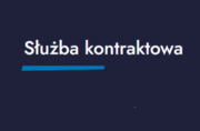 grafika z napisem &quot;służba kontraktowa&quot;