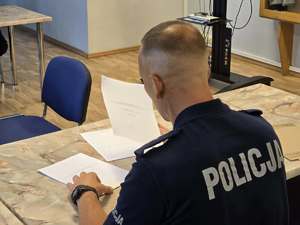 Zdjęcie policjantów podczas konkursu
