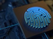 grafika przedstawia cyfrowy odcisk palca