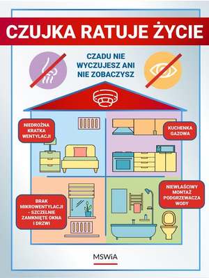 Grafika przedstawiająca źródła powstawania tlenku węgla w domu
