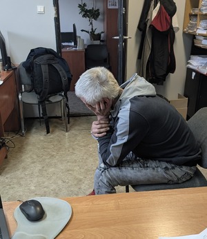 Zdjęcie zatrzymanego mężczyzny