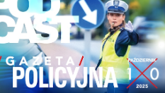 zdjęcie okładki gazety policyjnej przedstawia policjantkę ruchu drogowego