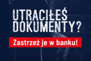 napis utraciłeś dokumenty? zastrzeż je