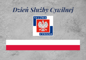 plakat z logiem Korpusu Służby Cywilnej oraz napis Dzień Służby Cywilnej