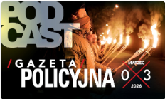 Grafika z napisem gazeta policyjna