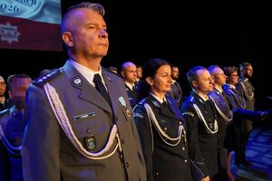 Zdjęcie policjantów podczas Święta Policji